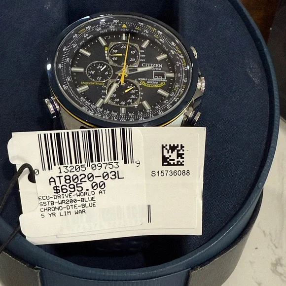 Citizen Men's Watch Blue Angel AT8020-03L Chronograph Watch - Picture 2 of 6